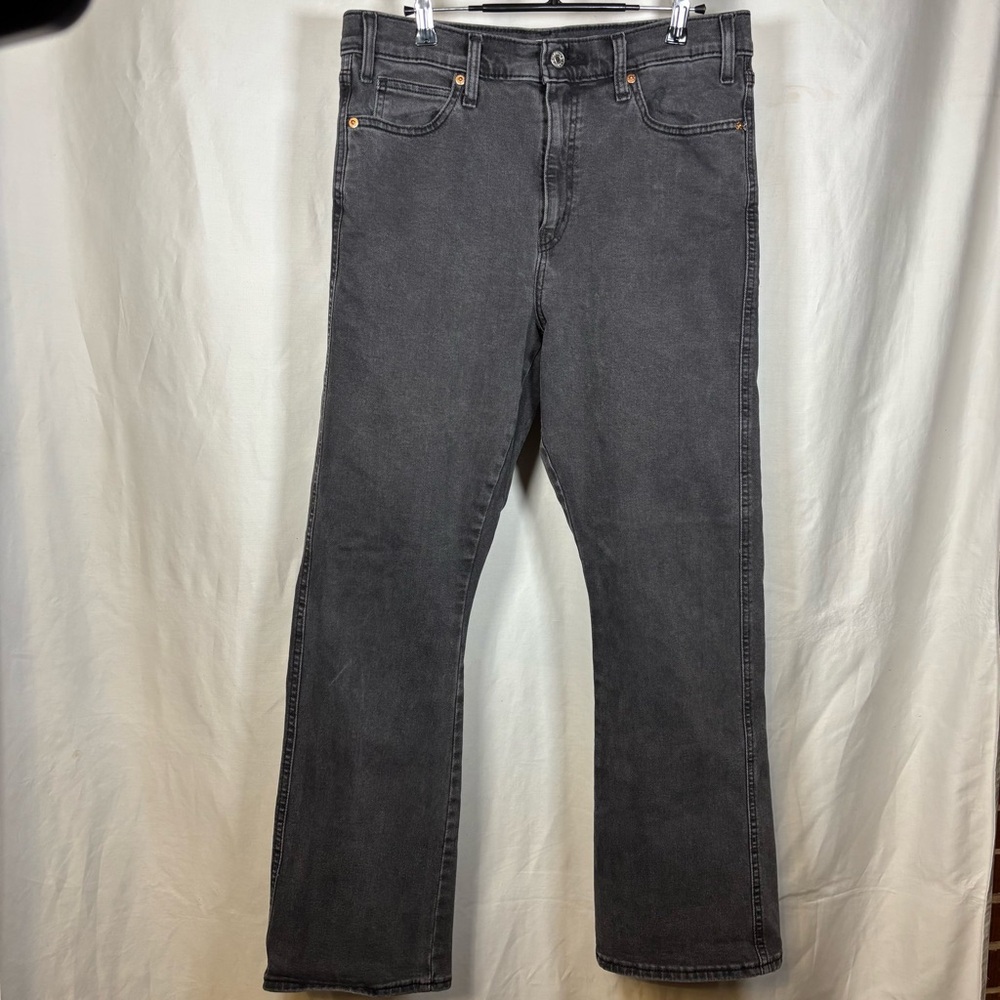 Signature By Levi Strauss Heritage High Rise Kick Boot Jeans Womens 10 W30 Black